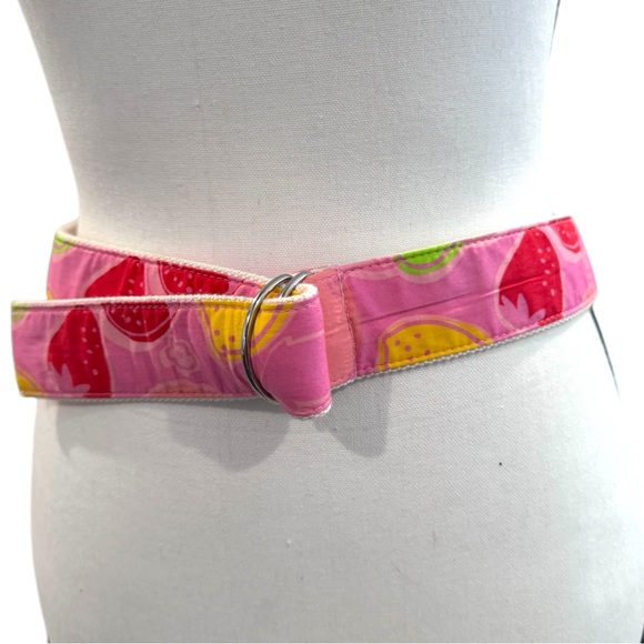 Lilly Pulitzer Fruit D-Ring Cotton Belt Women’s Size Small - Picture 3 of 6